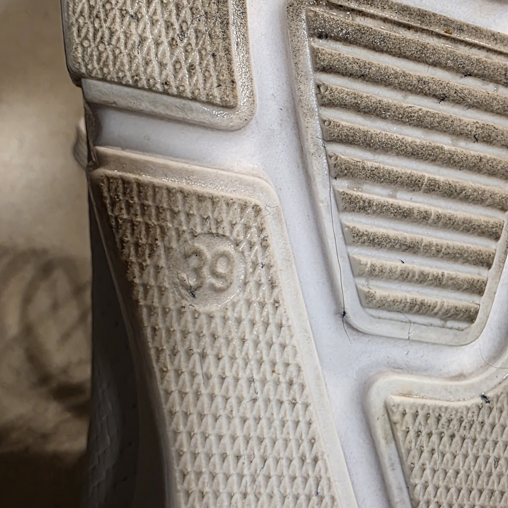 Rieker White Textured Sneakers with Gold Accents - Picture 8 of 8